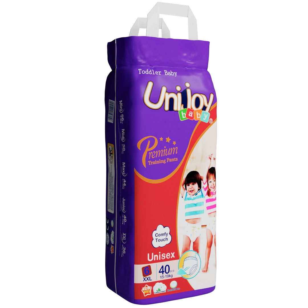 Ультратонкі підгузкі-трусики Unijoy Premium XXL (15 - 19 кг), 40шт. Бренд – Unijoy. Постачальник – ТОВ "Гігієніка".